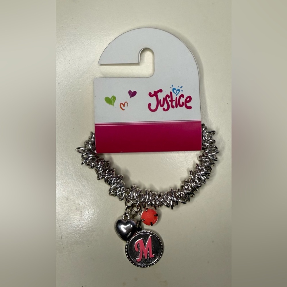BRAND NEW Justice Silver Bracelet
